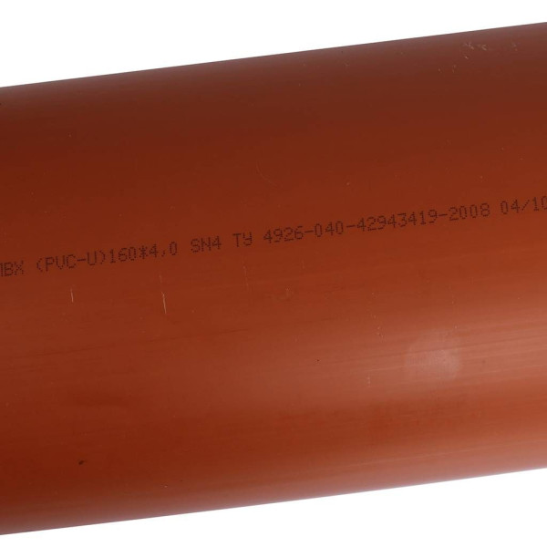 Труба 160х4,0 SN4 2000 мм Sinikon НПВХ для наружной канализации (22020.R)