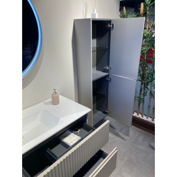 Пенал подвесной Orka Moonlight 400x270x1380 бежевый матовый (3001324)