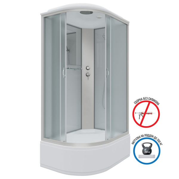 Душевая кабина Classic 80x120 стекло матовое, профиль хром матовый (NG-2310-14R) Душевая кабина Classic 80x120 стекло матовое, профиль хром матовый (NG-2310-14R)