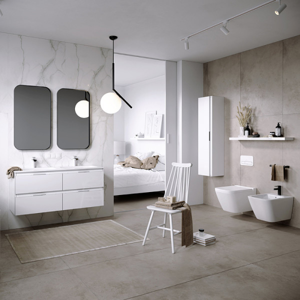 Тумба подвесная Aqwella Accent 1214x445x558 белый (ACC0112W)