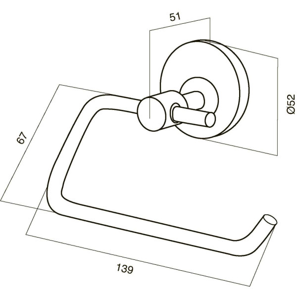 Держатель для туалетной бумаги A5534164 Bliss (A5534164)