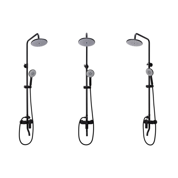 Душевая система с изливом Rea Verso Black mat (REA-P9145) Душевая система с изливом Rea Verso Black mat (REA-P9145)