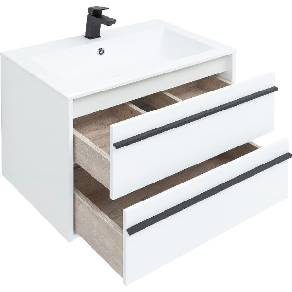 Тумба подвесная Aquanet Lino 70 белый матовый (00253902)