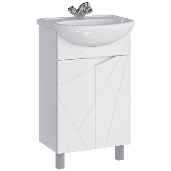 Тумба напольная Melodia Айсберг 50 (Уют 50) белая (MFR14754WT)