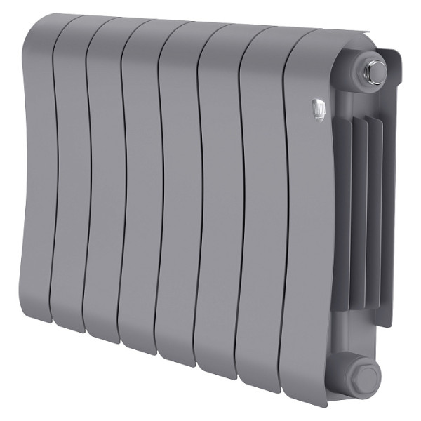 Радиатор биметаллический Royal Thermo Infinity 300 Silver Satin (8 секций) Серебристый (RTISS30008)