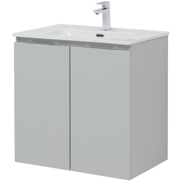 Тумба подвесная Aquanet Алвита new 70 2 дверцы, серый (00303903)