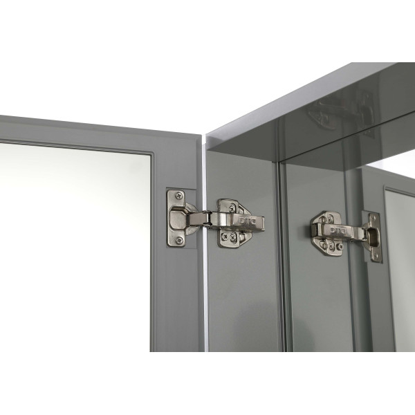 Шкаф зеркальный алюминиевый Aquatek 508x660x134 (AQ7508-MC)