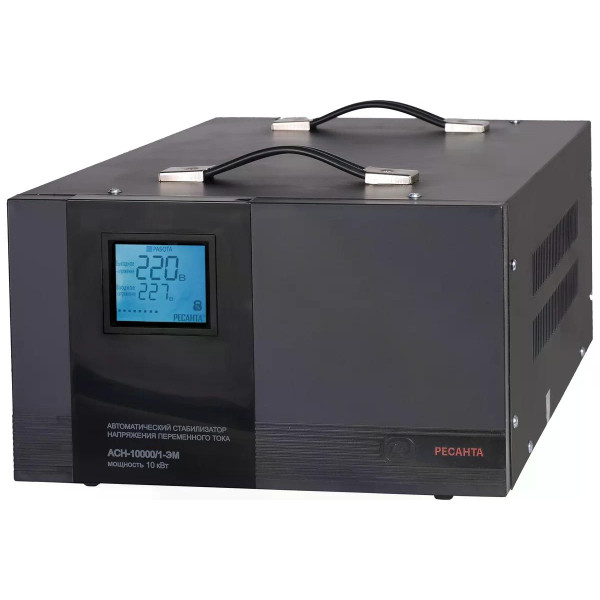 Стабилизатор напряжения Ресанта АСН-10000/1-ЭМ (63/1/8)