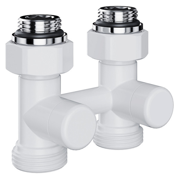 Фитинг двойной со встроенным шаровым краном Royal Thermo Design прямой 1/2"х3/4" EK (белый) (RANDP11234WH) Фитинг двойной со встроенным шаровым краном Royal Thermo Design прямой 1/2"х3/4" EK (белый) (RANDP11234WH)