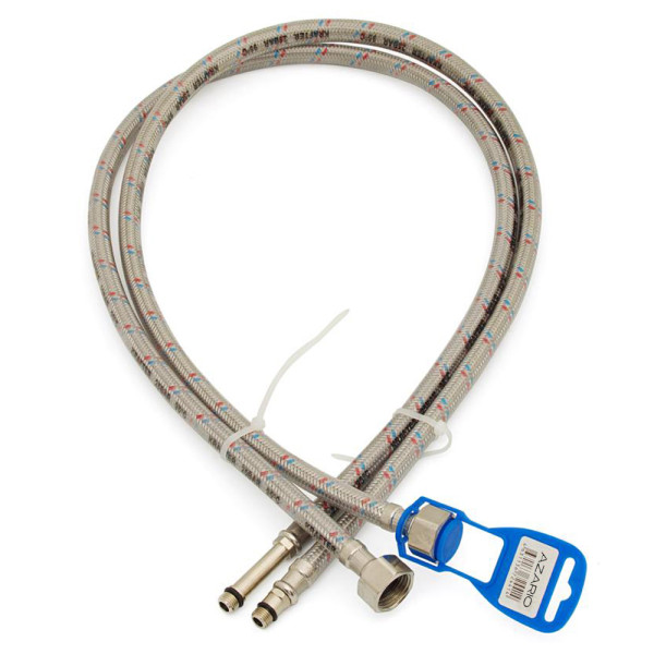 Подводка гибкая для смесителя 600 мм 1/2"*М10 Azario LUXe (пара, силик.оболочка)(AZLux904) Подводка гибкая для смесителя 600 мм 1/2"*М10 Azario LUXe (пара, силик.оболочка)(AZLux904)