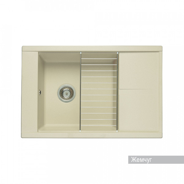 Мойка для кухни врезная Aquaton Делия 78 516x787x218 жемчуг (1.A715.1.32D.E24.0)