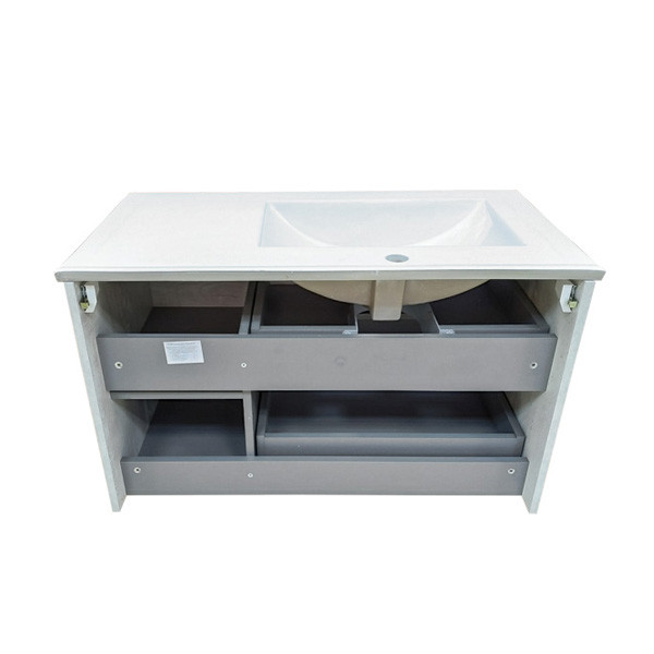 Тумба напольная Comforty Бросно 755x875x465 оружейная сталь матовый с раковиной (00-00001429) Тумба напольная Comforty Бросно 755x875x465 оружейная сталь матовый с раковиной (00-00001429)