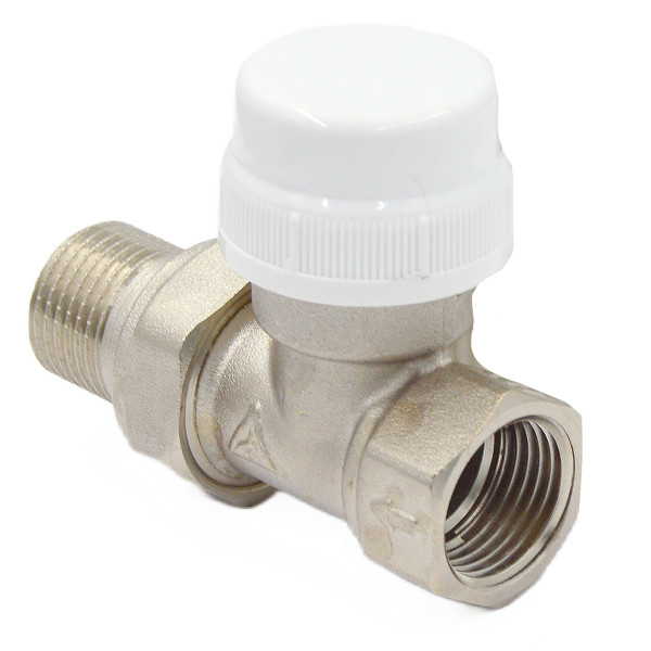 Клапан термостатический прямой 1/2" Okseler (никель) (oks00381)