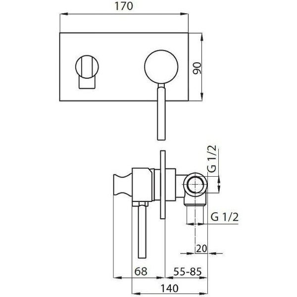 Смеситель для гигиенического душа Cezares хром (APHRODITE-DIF-01-Bi) Смеситель для гигиенического душа Cezares хром (APHRODITE-DIF-01-Bi)