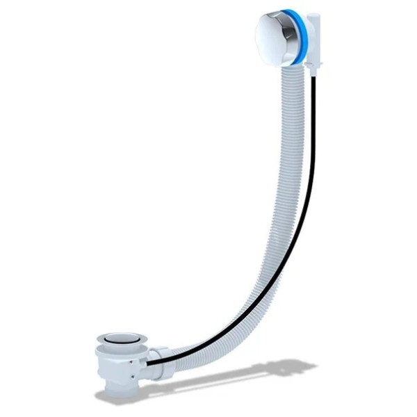 Обвязка для ванны АНИ полуавтомат 580 мм. (без сифона, ручка пласт. хром) АНИ пласт (EM401)