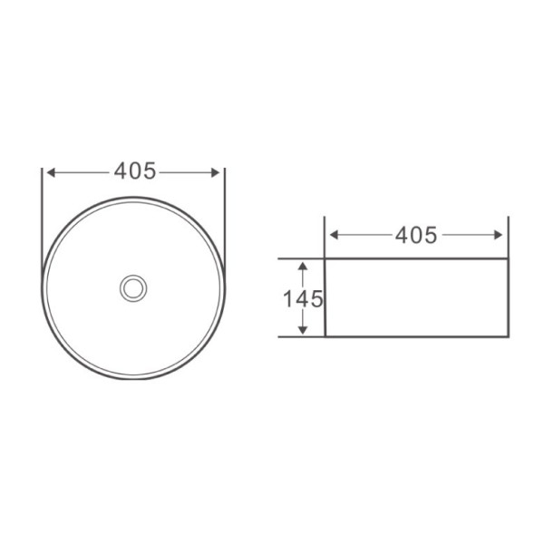 Раковина накладная BelBagno белая (BB1342H300)
