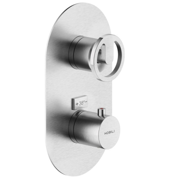 Смеситель для душа Nobili Sole внешняя часть с термостатом хром (SO130101IX)