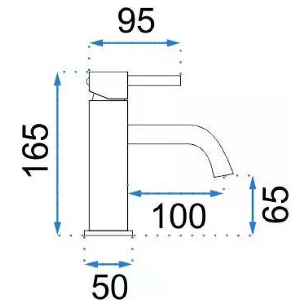 Смеситель для раковины Rea Lungo черный металлик (REA-B0661) Смеситель для раковины Rea Lungo черный металлик (REA-B0661)