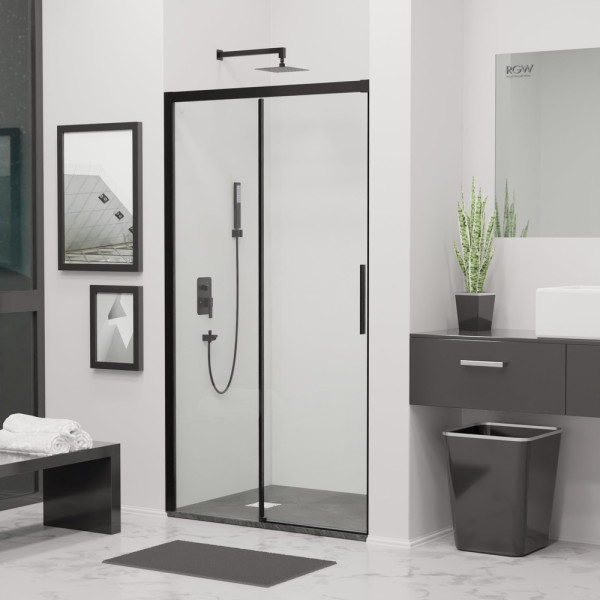 Душевая дверь RGW Leipzig 170x195 стекло прозрачное, профиль черный (34121217-14)