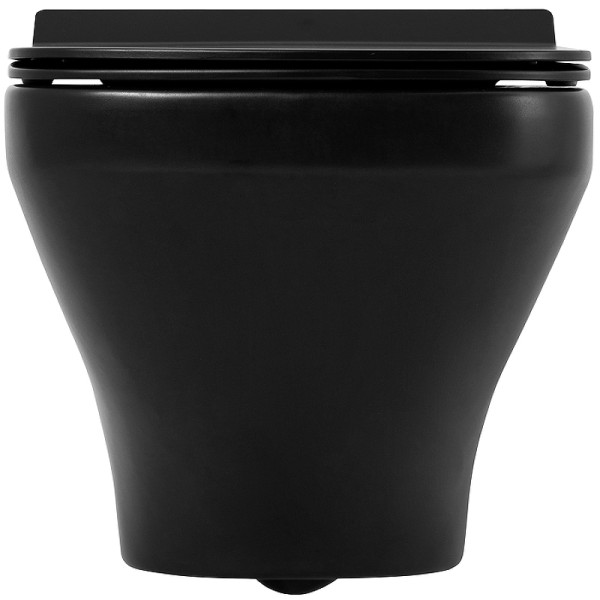 Унитаз подвесной BelBagno Sela безободковый (BB3201CHR-MB/BB3201SC-MB)