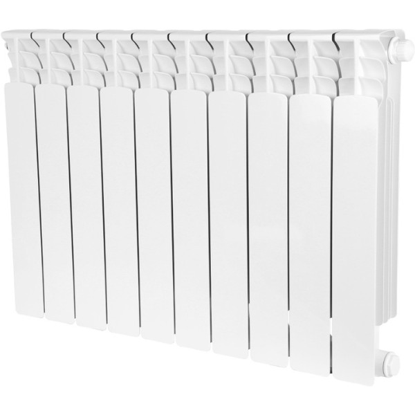 Радиатор биметаллический Stout Space 500 10 секций (нижнее правое подключение RAL9016) (SRB-0320-050010)