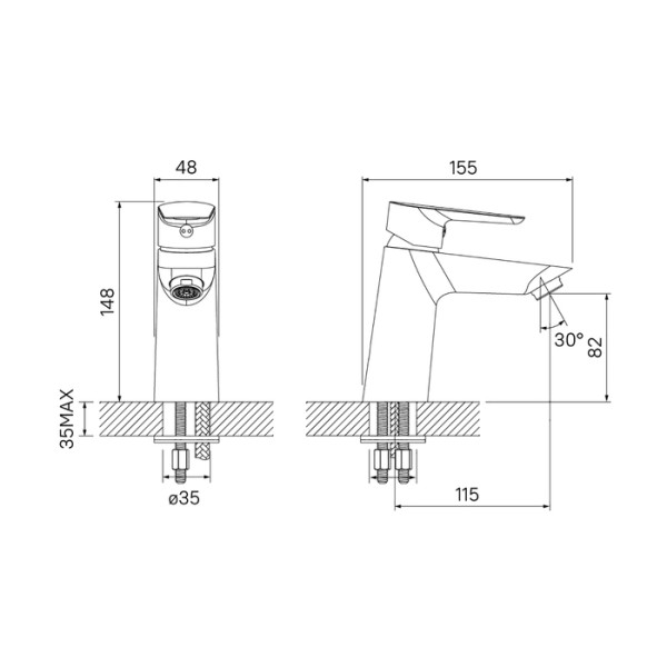 Смеситель для раковины Iddis Cloud (CLOSB00i01) Смеситель для раковины Iddis Cloud (CLOSB00i01)