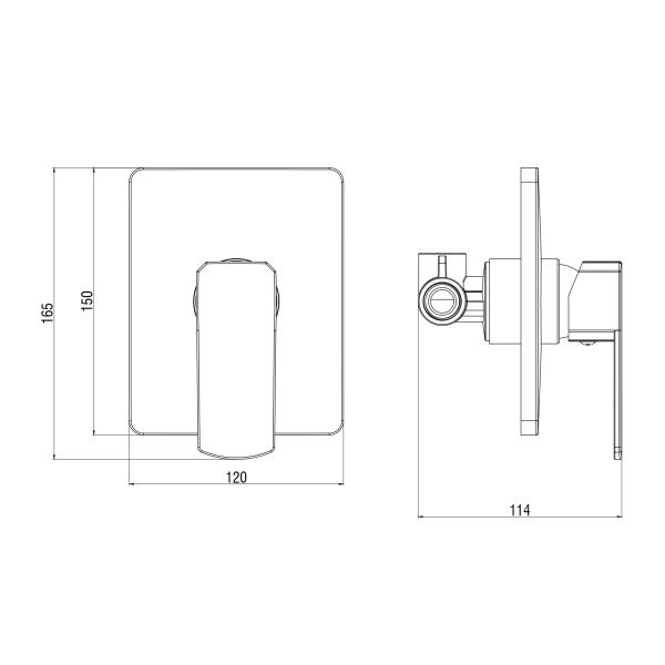 Смеситель для душа Voda Iceberg хром (IC83) Смеситель для душа Voda Iceberg хром (IC83)