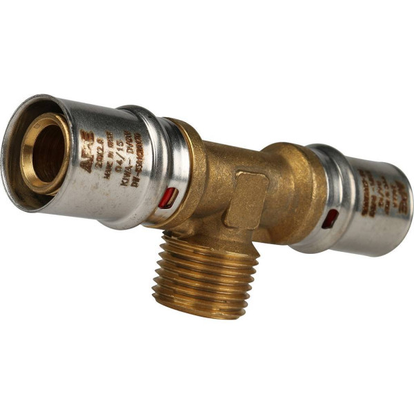 Тройник 20x1/2"Нx20 Stout (пресс) (SFP-0008-201220)