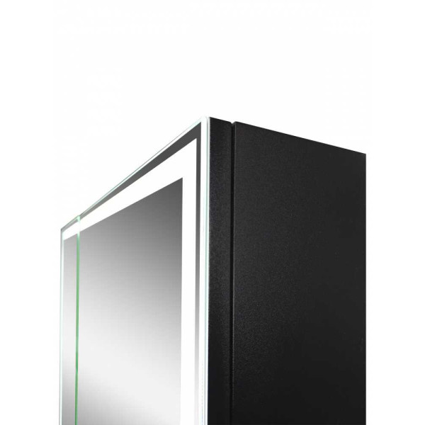 Шкаф зеркальный Континент Mirror Box black Led 800х800 (МВК052) Шкаф зеркальный Континент Mirror Box black Led 800х800 (МВК052)