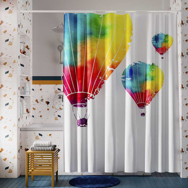 Душевая шторка для ванны Wasser Kraft Rossel 180х200 (SC-57102)