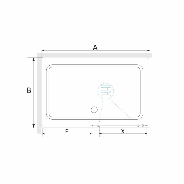 Душевой уголок RGW Stilvoll 120x100 стекло прозрачное, профиль черный (323242120-014)