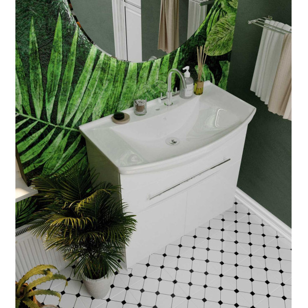 Тумба напольная 1Marka Lina 865*490*850 белая (У94493)