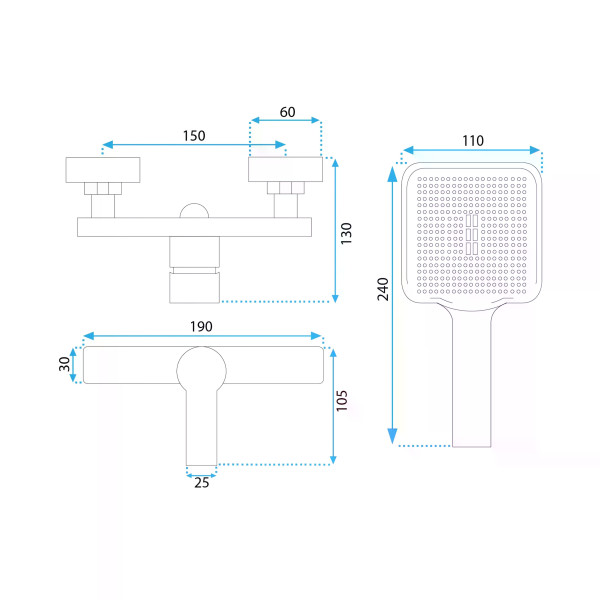 Смеситель для раковины Rea Argus с душевым комплектом золото матовое (REA-B6413) Смеситель для раковины Rea Argus с душевым комплектом золото матовое (REA-B6413)