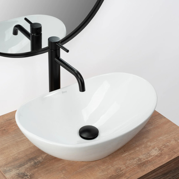 Раковина накладная Rea Royal 47,5x31 белый (REA-U6507)