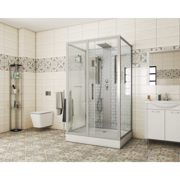 Душевая кабина Niagara Luxe 1200*900*2100 стекло прозрачное, профиль хром (NGL-7711WBK) Душевая кабина Niagara Luxe 1200*900*2100 стекло прозрачное, профиль хром (NGL-7711WBK)