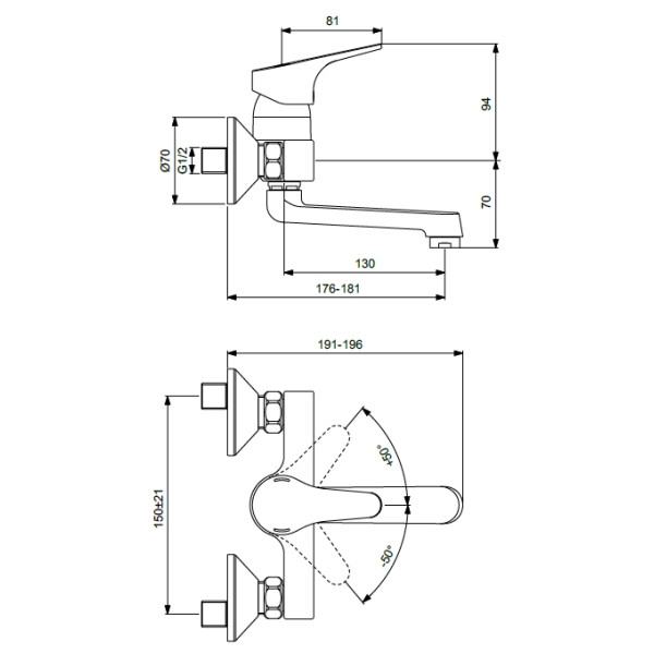 Смеситель для раковины Vidima Next (BA368AA) Смеситель для раковины Vidima Next (BA368AA)