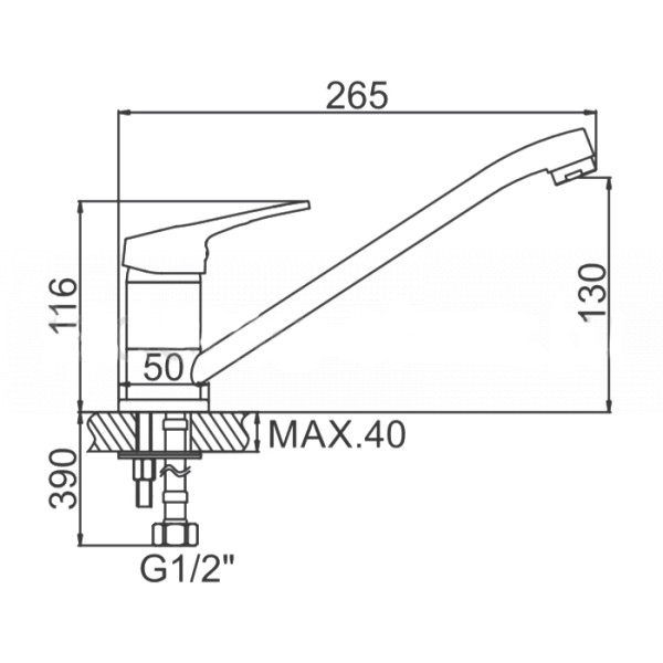 Смеситель для кухни Ledeme хром (L4813) Смеситель для кухни Ledeme хром (L4813)