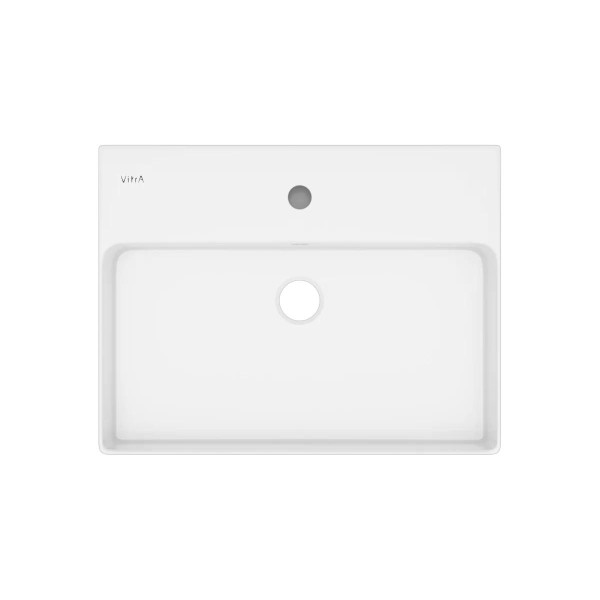 Раковина накладная Vitra M20 60,5x45 подвесная с отверстием под смеситель белая (8314B003-0001)