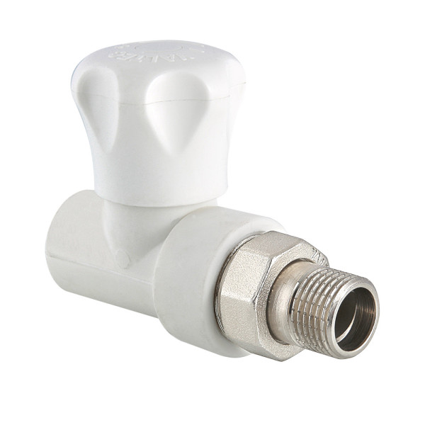 Клапан PP-R со сгоном прямой 25x3/4"Н Valtec (белый) VTp.717.V.02505 Клапан PP-R со сгоном прямой 25x3/4"Н Valtec (белый) VTp.717.V.02505