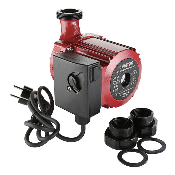 Насос циркуляционный VRS 25/8-180 (с гайками) Valtec (VRS.258.18.0) Насос циркуляционный VRS 25/8-180 (с гайками) Valtec (VRS.258.18.0)