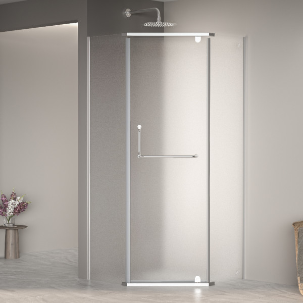 Душевой уголок RGW Passage 100x100x195 стекло матовое, профиль хром (35088100-21)