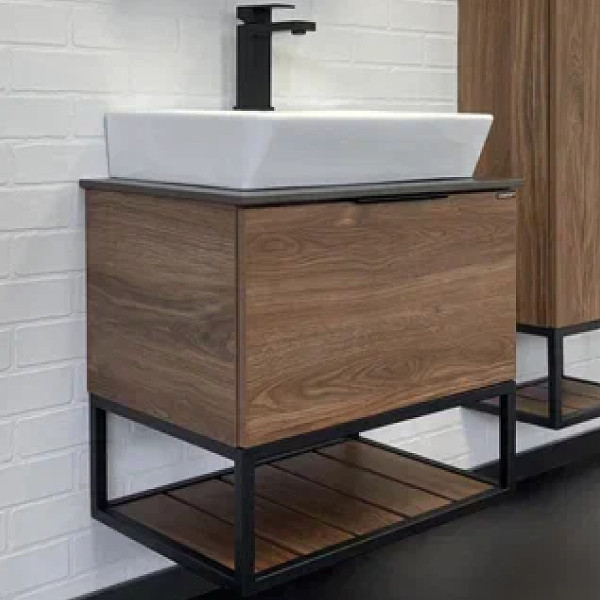 Тумба подвесная Comforty Порто 600x400x645 дуб темно-коричневый (00-00010677)