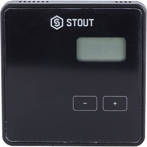 Терморегулятор Stout беспроводной комнатный R-8b, черный, 2xAAA (STE-0101-008002) Терморегулятор Stout беспроводной комнатный R-8b, черный, 2xAAA (STE-0101-008002)