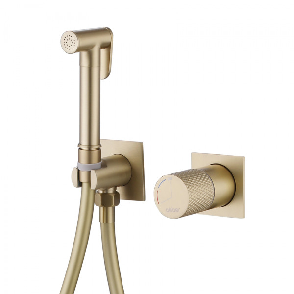 Смеситель с гигиеническим душем Abber Rund Золотой (AF8725G)