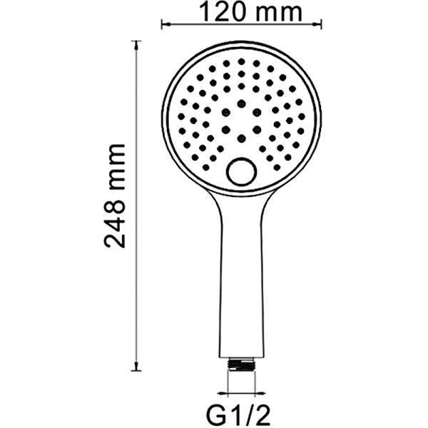 Душевая система WasserKRAFT хром (A171568 Thermo)