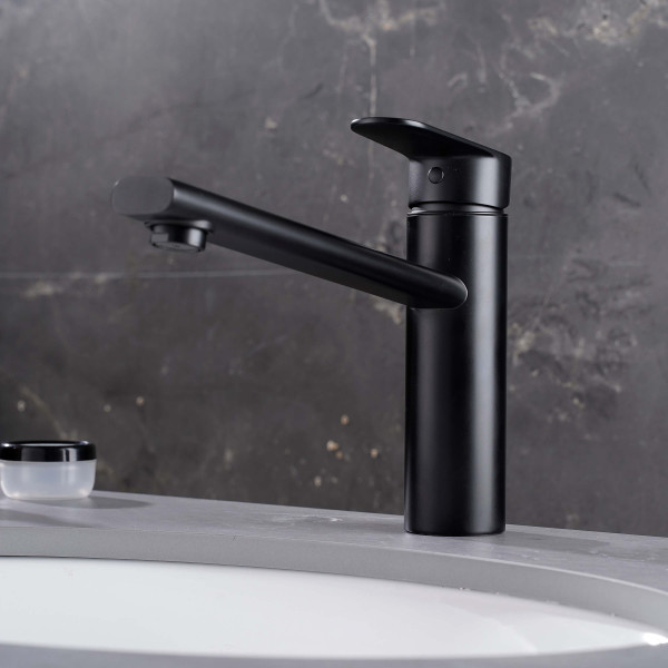Смеситель для кухни Aquatek Ника черный матовый (AQ1880MB) Смеситель для кухни Aquatek Ника черный матовый (AQ1880MB)