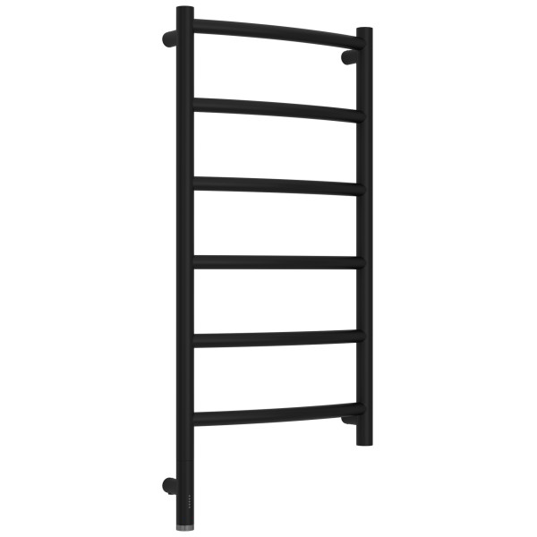 Полотенцесушитель электрический Сунержа Галант 3.1 800x400 провод слева матовый чёрный (31-6000-8040)