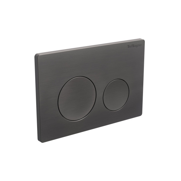 Клавиша смывная BelBagno оружейная сталь (BB-03C-GM)