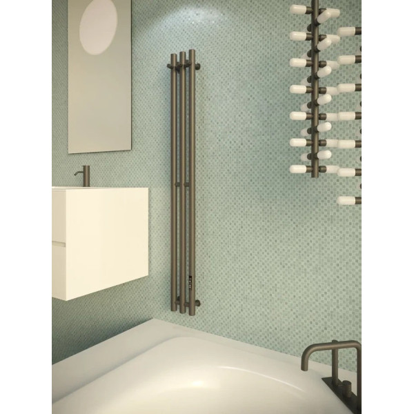 Полотенцесушитель электрический Velar Стайл R 800x152 3 секции, сухой тэн, скр монтаж, 3 крючка, круглый профиль хром Полотенцесушитель электрический Velar Стайл R 800x152 3 секции, сухой тэн, скр монтаж, 3 крючка, круглый профиль хром