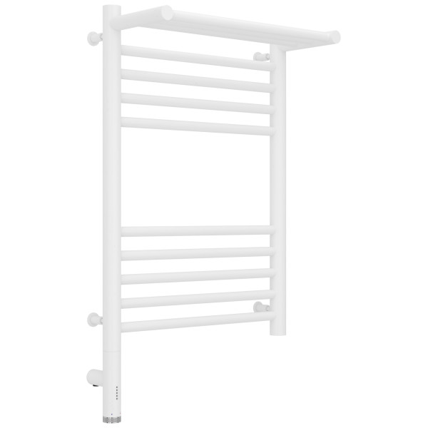 Полотенцесушитель электрический Сунержа Богема 3.0 600x400 с полочкой провод слева матовый белый (30-5806-6040) Полотенцесушитель электрический Сунержа Богема 3.0 600x400 с полочкой провод слева матовый белый (30-5806-6040)